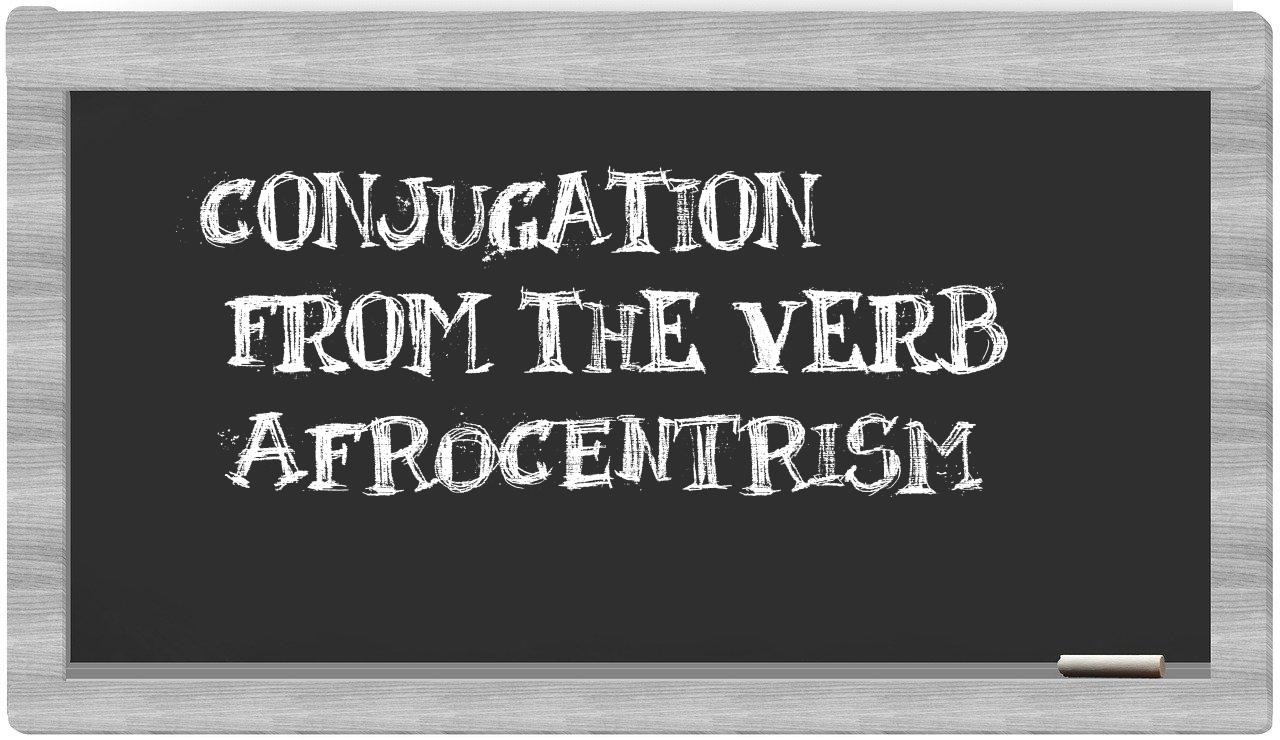 ¿Afrocentrism en sílabas?
