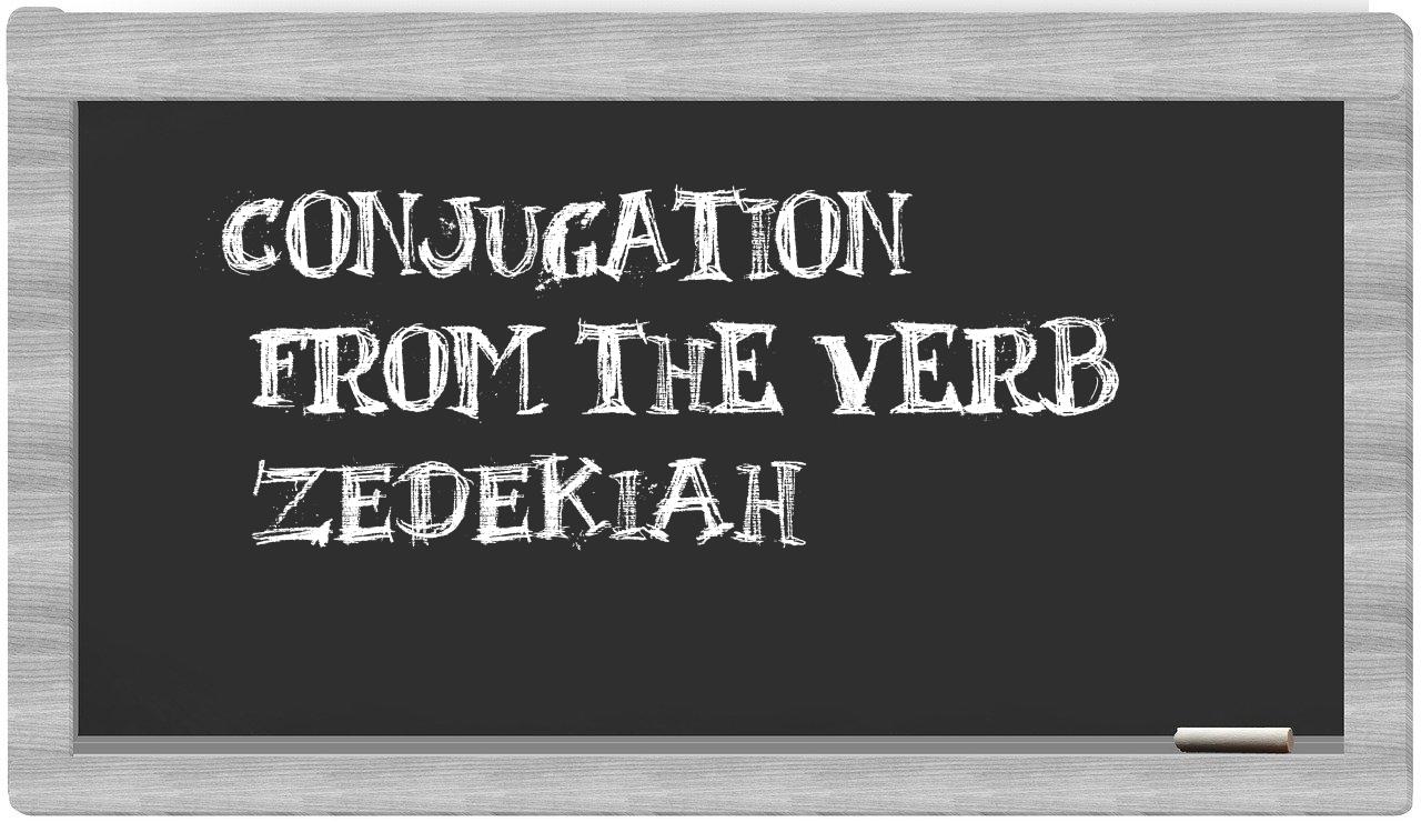 ¿Zedekiah en sílabas?