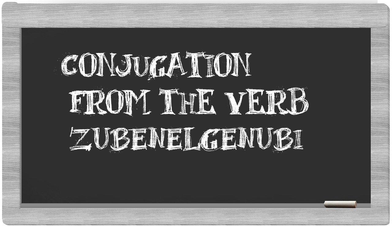 ¿Zubenelgenubi en sílabas?