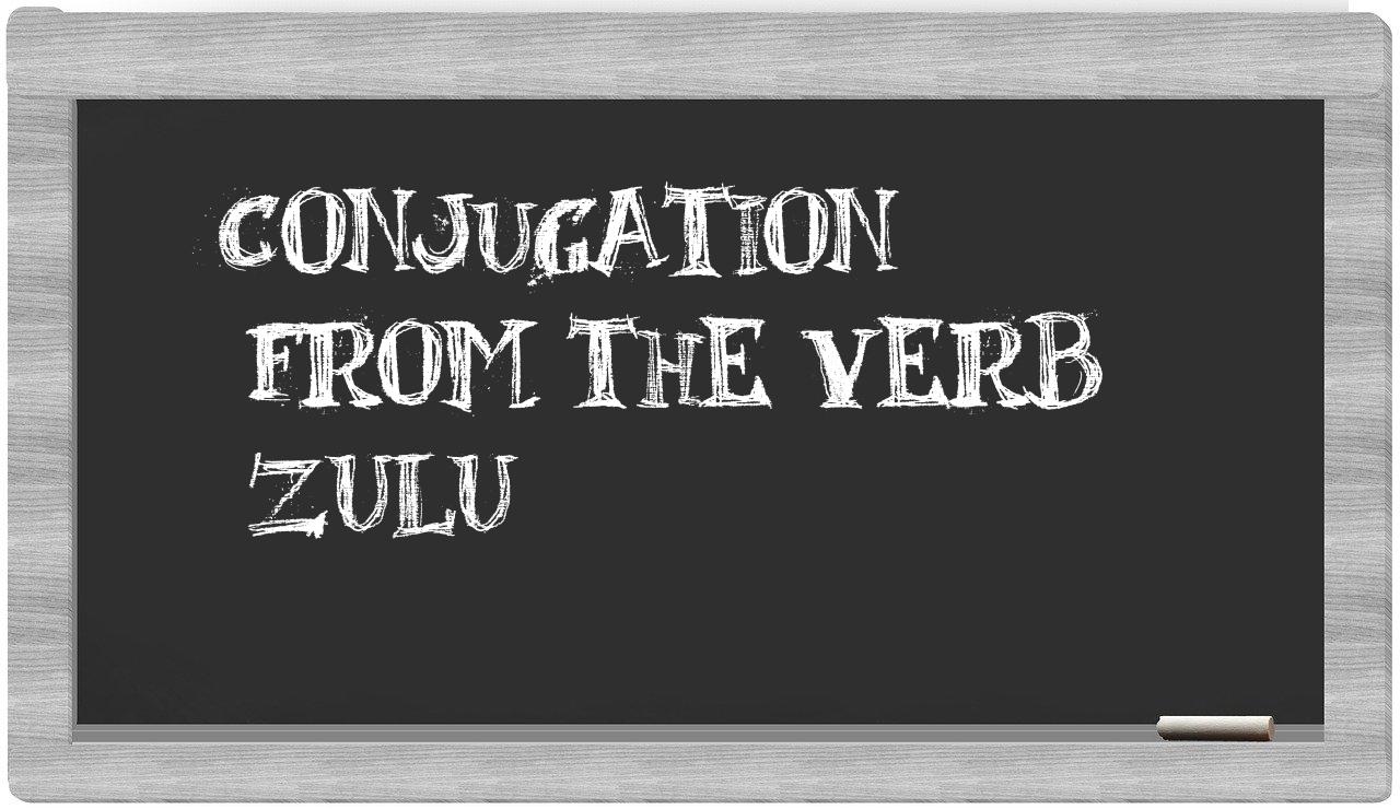¿Zulu en sílabas?