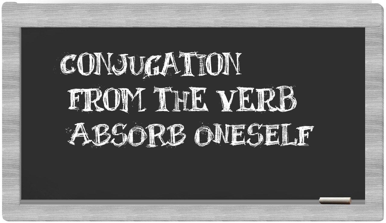 ¿absorb oneself en sílabas?