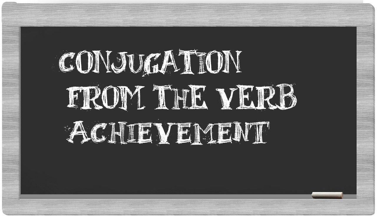 ¿achievement en sílabas?
