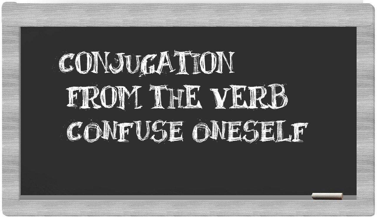 ¿confuse oneself en sílabas?