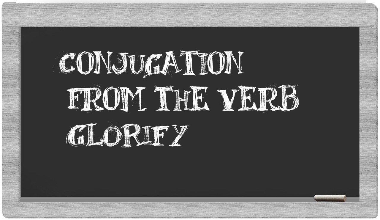 ¿glorify en sílabas?