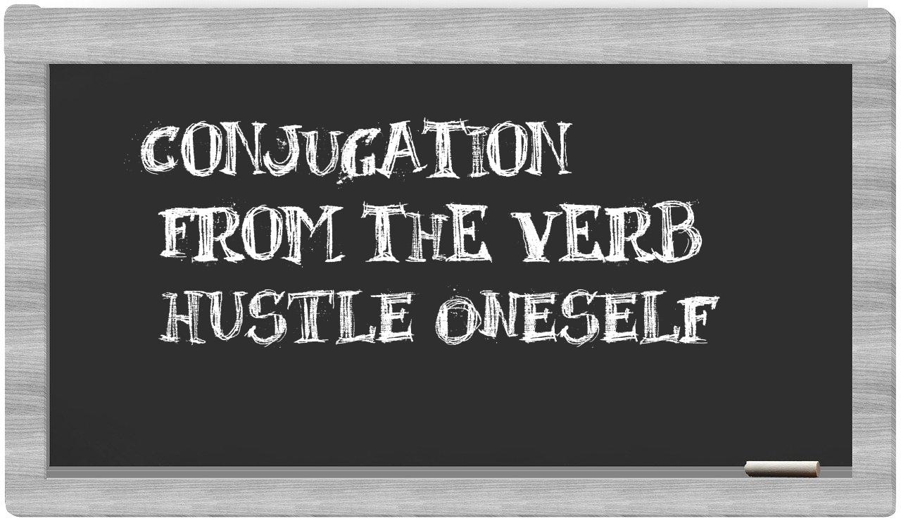 ¿hustle oneself en sílabas?