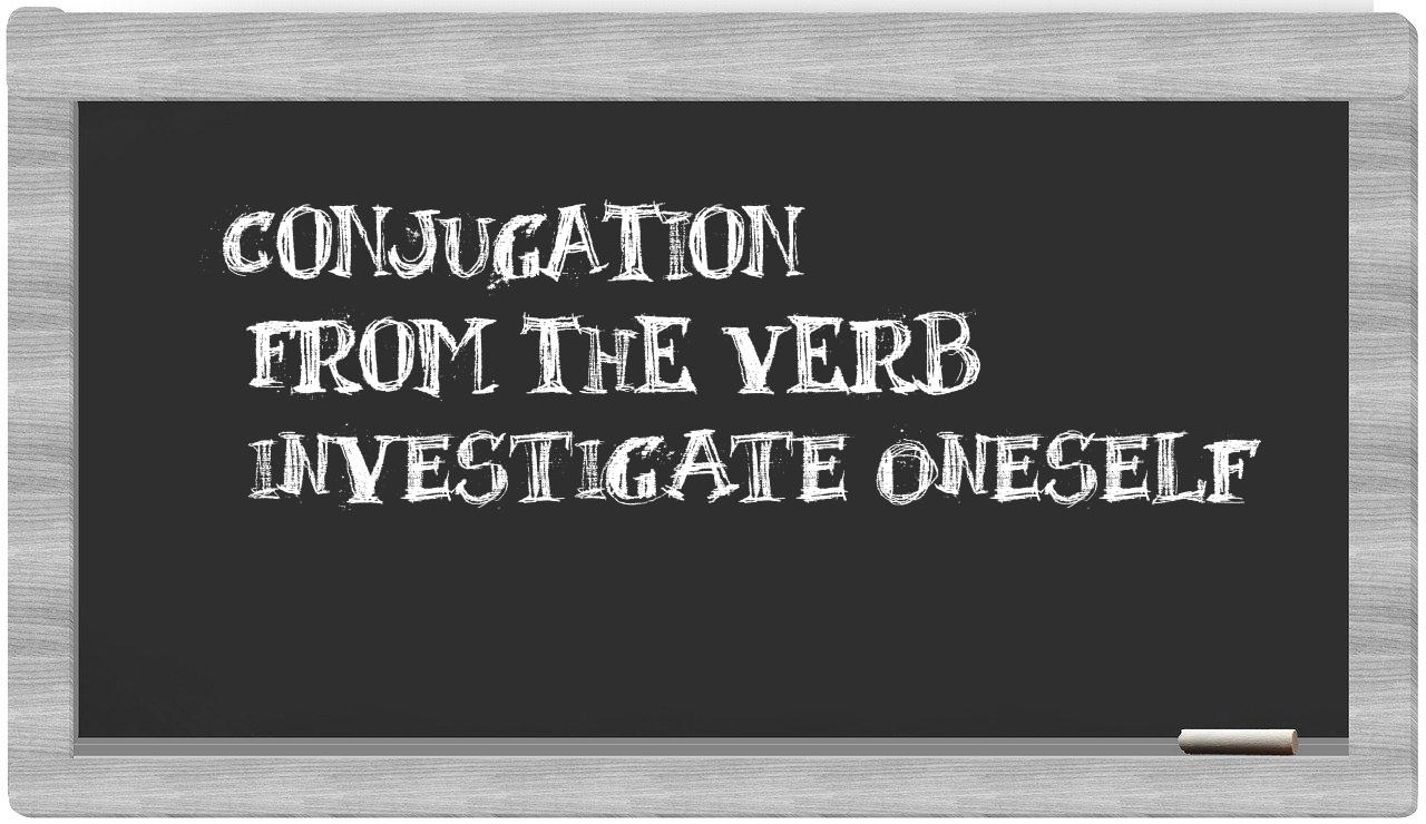 ¿investigate oneself en sílabas?