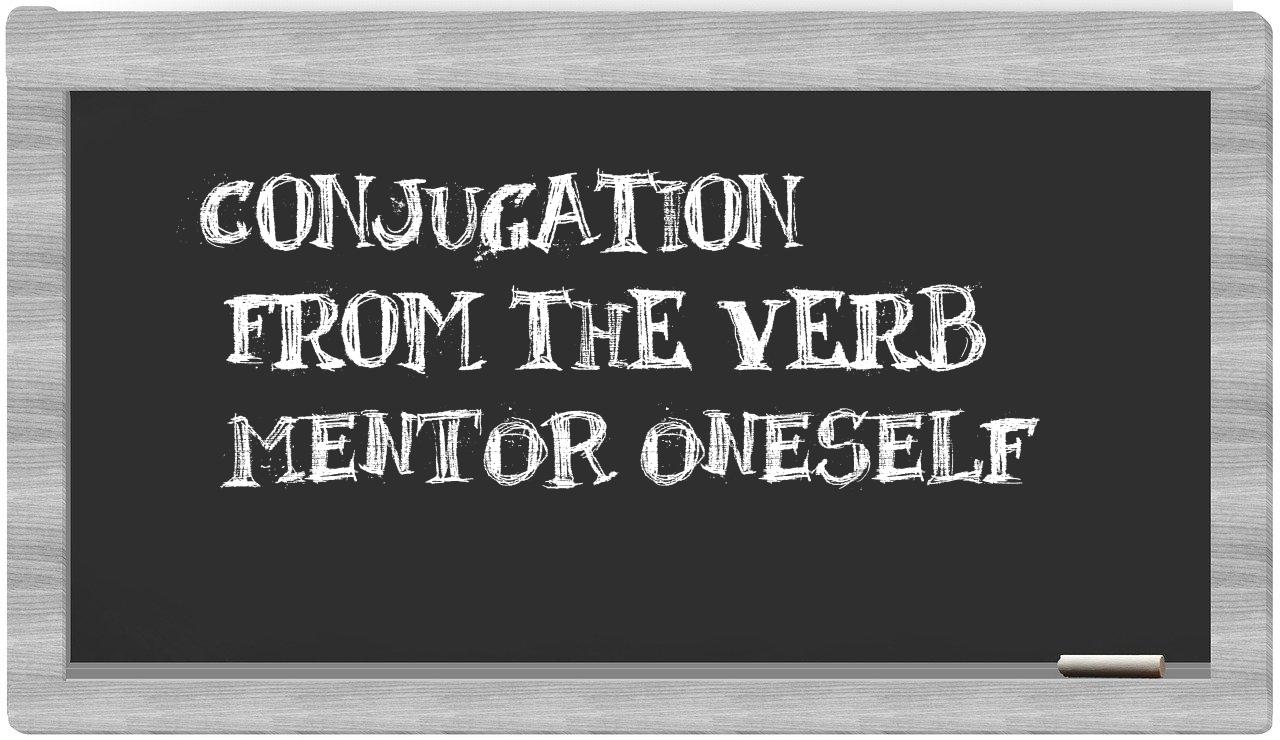 ¿mentor oneself en sílabas?