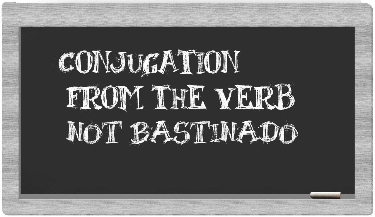 ¿not bastinado en sílabas?