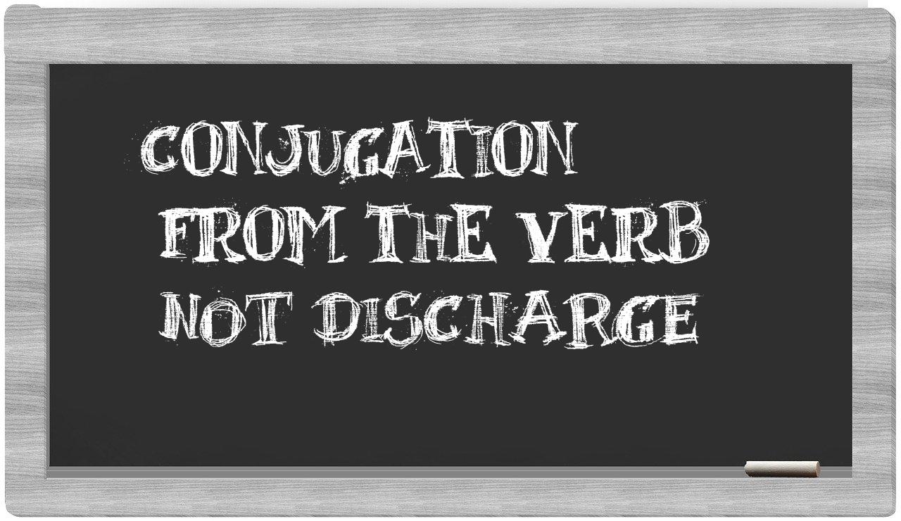 ¿not discharge en sílabas?