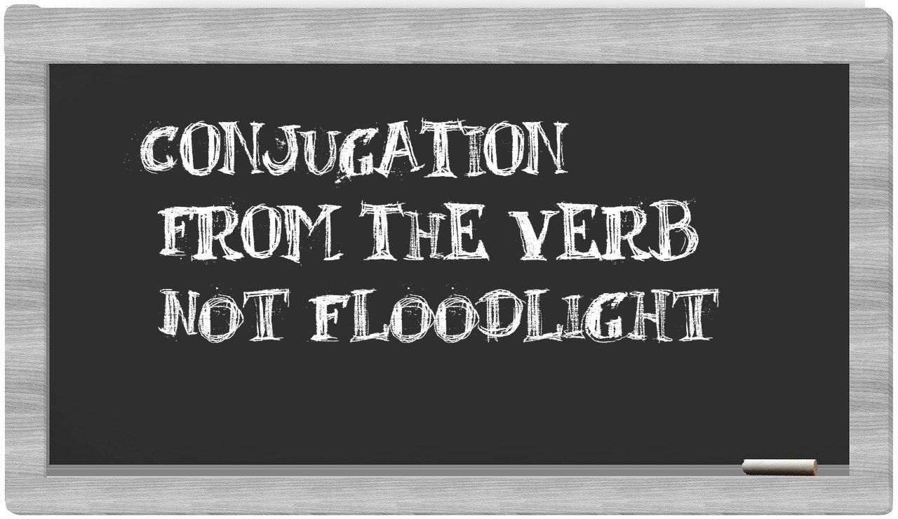 ¿not floodlight en sílabas?