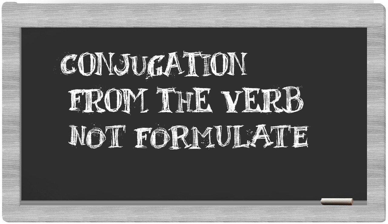 ¿not formulate en sílabas?